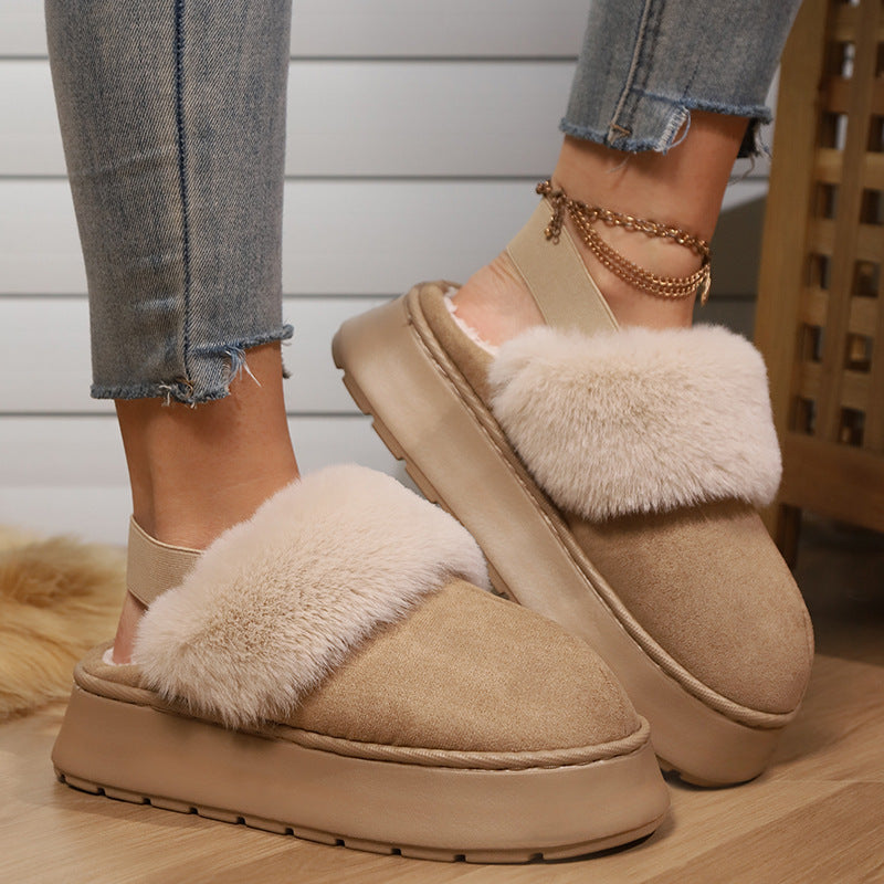 Jasmine – Warm Vegan Suede Snow Shoes