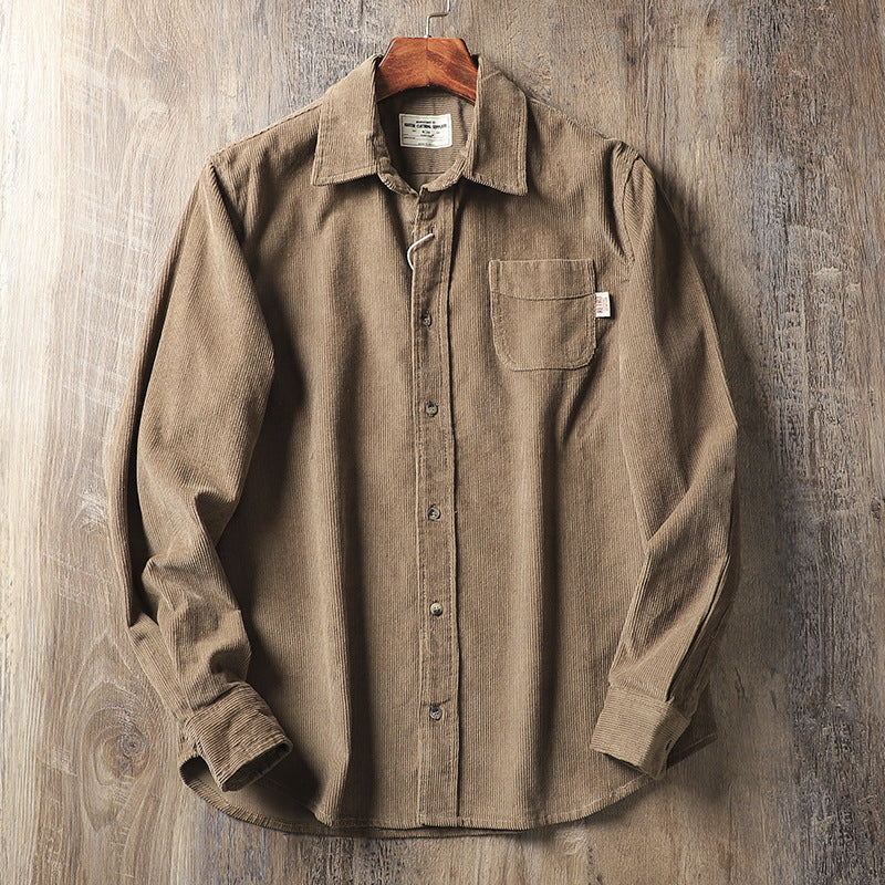 Lewis – Retro Corduroy Casual Shirt