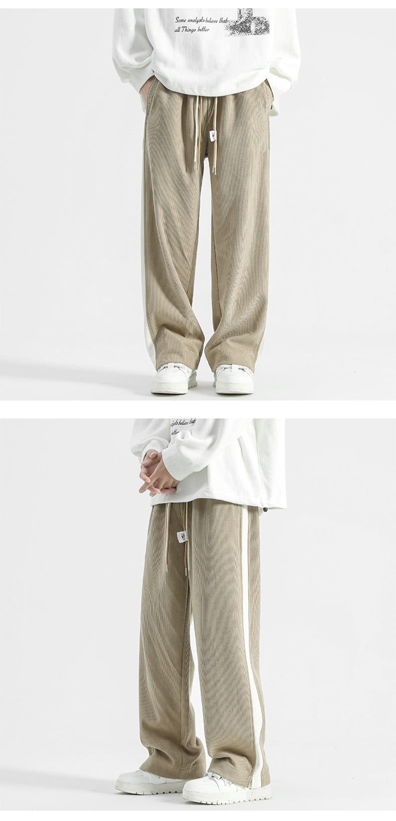 Bruce – Corduroy Retro Straight-Leg Pants