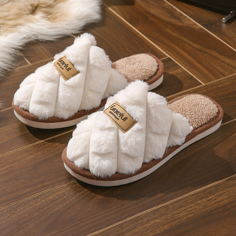 Brenda – Cozy Non-Slip Plush Vegan Slippers