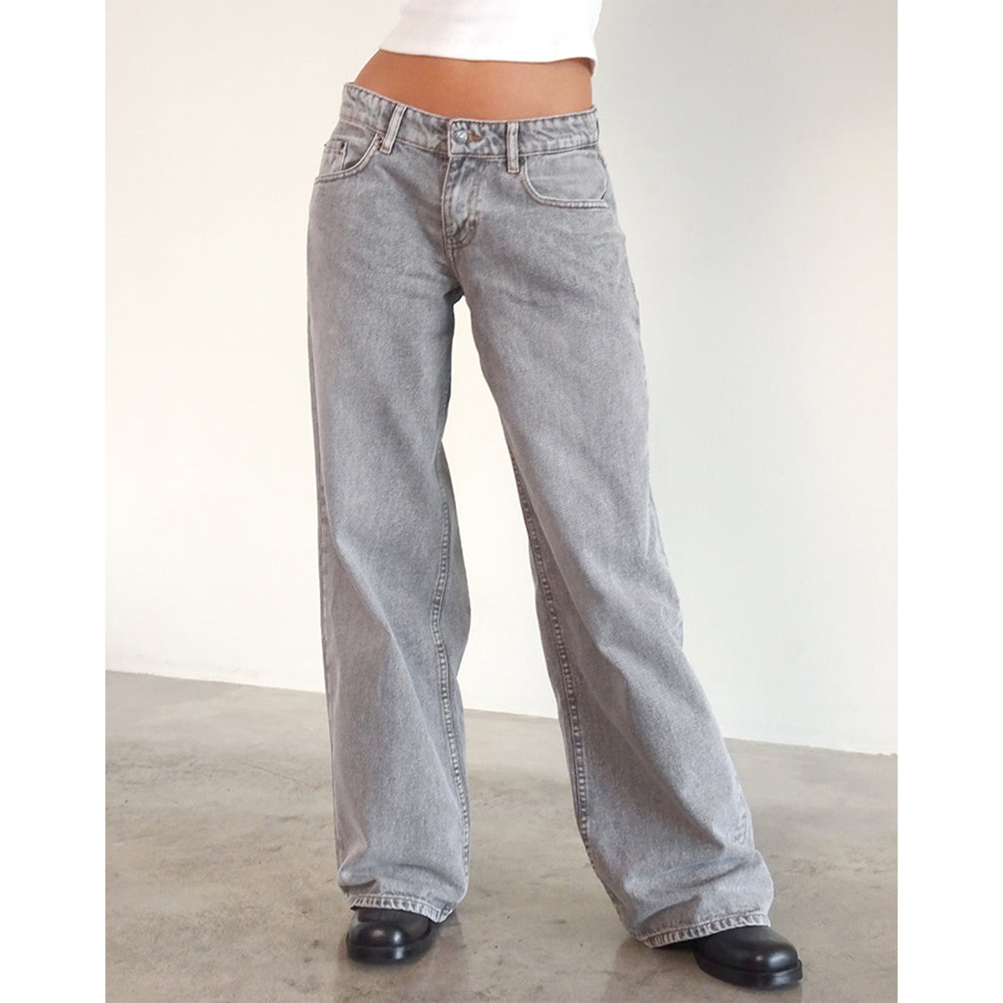 Mary – Wide Leg Denim Pants