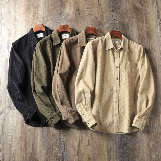 Lewis – Retro Corduroy Casual Shirt