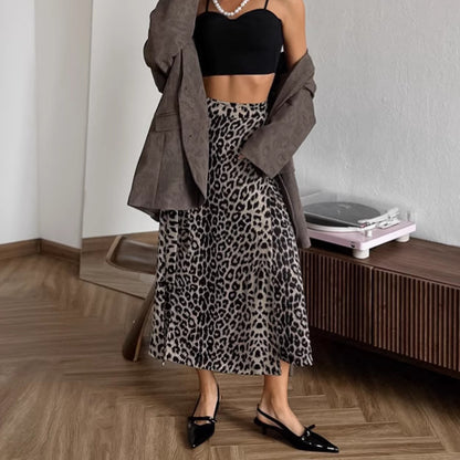 Pamela – Leopard Print High Waist Skirt