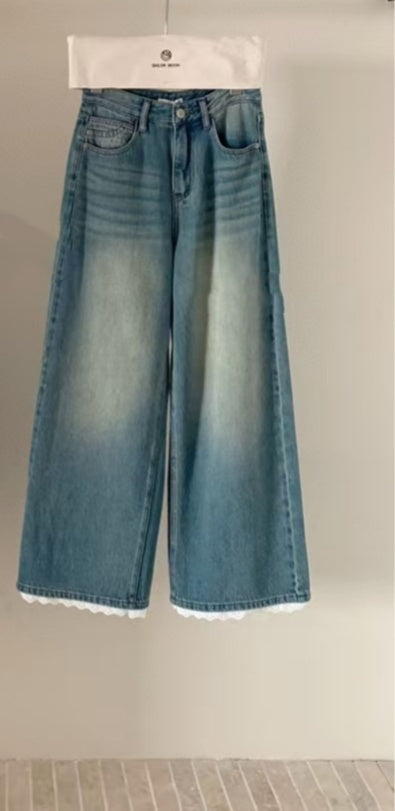 Gabriel – Retro Style High Waist Straight-Leg Jeans