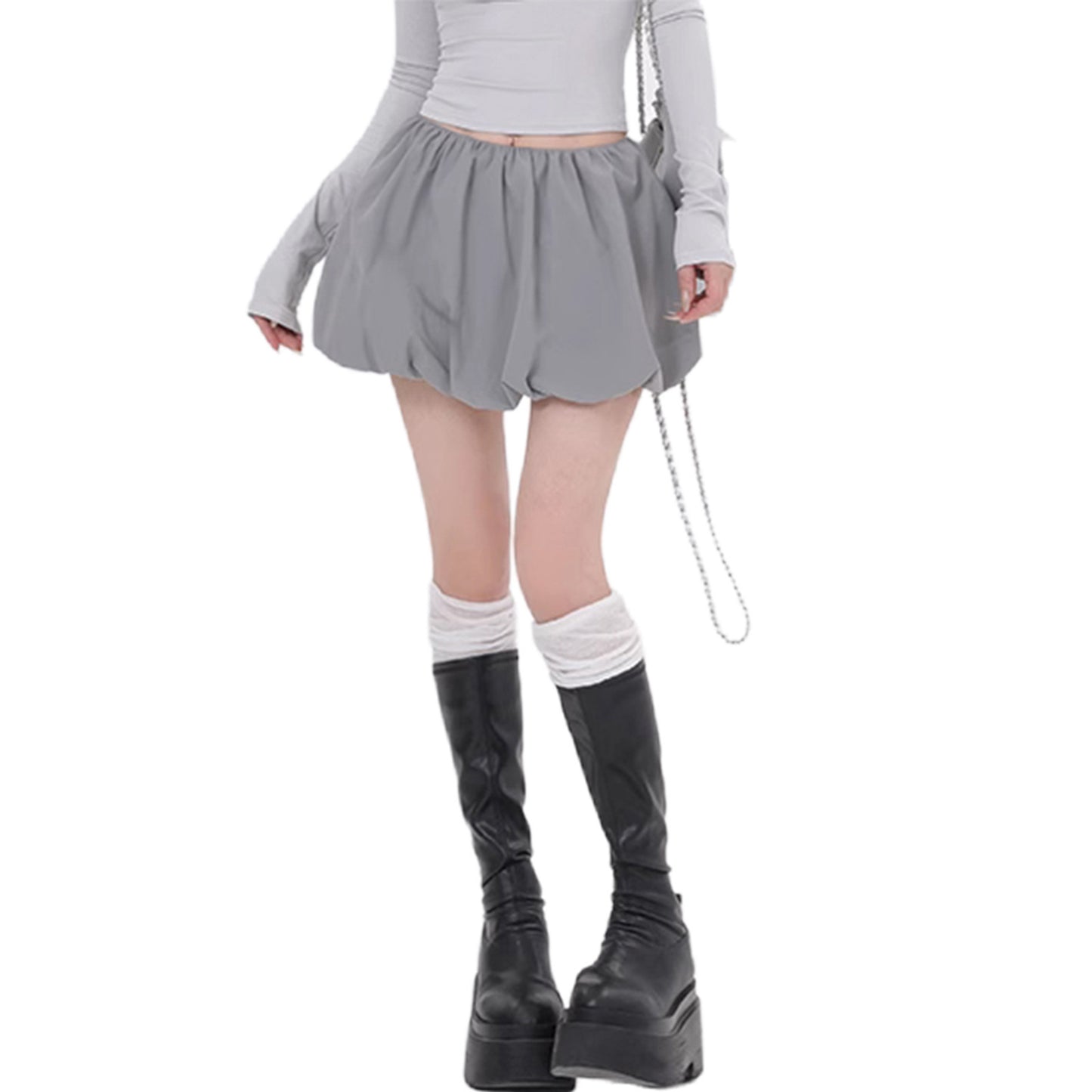 Christina – Casual Bubble Mini Skirt