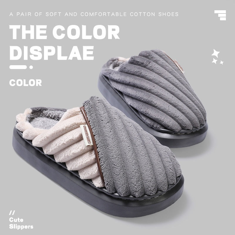 Cliff – Men's Fleece Lined Warm Vegan Suede Slippers