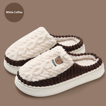 Carol – Cozy Bear Plush Slippers