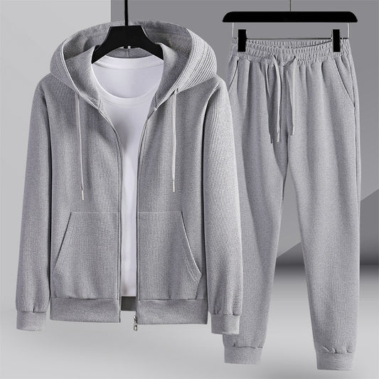 Thomas – Waffle Textured Hooded Sports Set