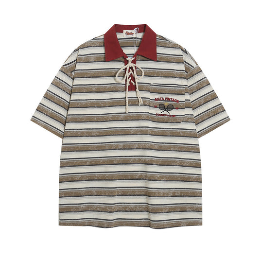 Glenn – Striped Casual Polo Shirt