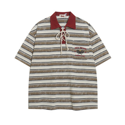 Glenn – Striped Casual Polo Shirt
