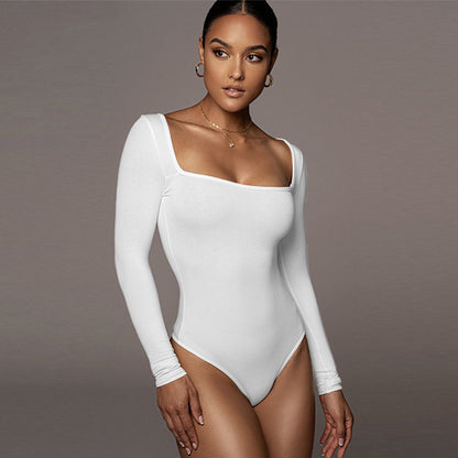 Robyn – Sexy Slim Fit Jumpsuit with Square Collar