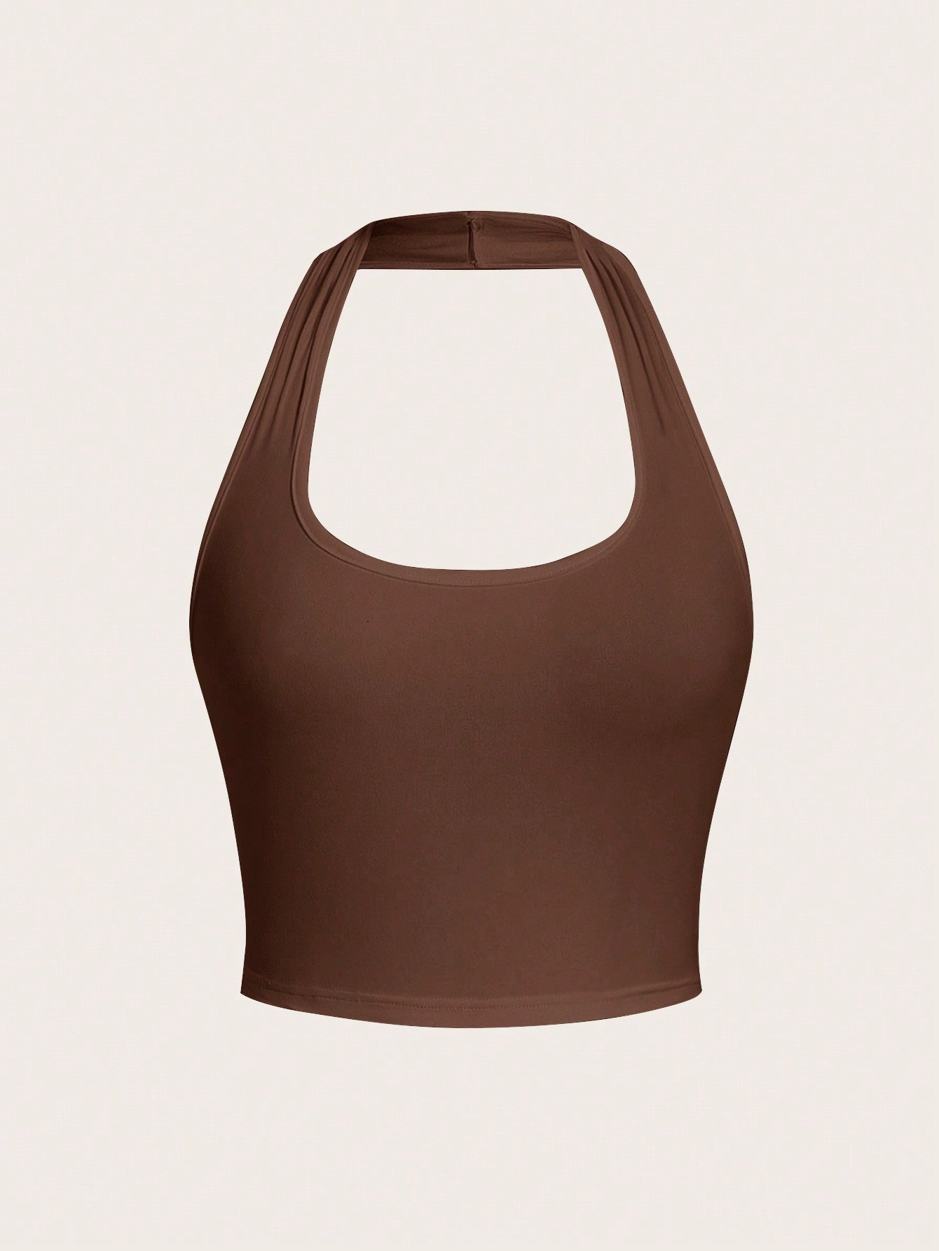 Jade – Cropped Halter Neck Slim Fit Tank Top