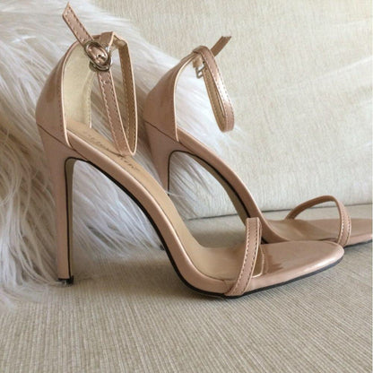 Classic High Heels Simple Word Wild Sandals Wedding Shoes Women's Shoes