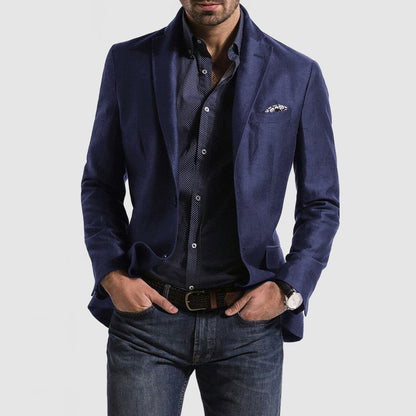 Colin – Casual Printed Double Button Suit