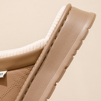 Sarah – Warm Plush Indoor Vegan Slippers