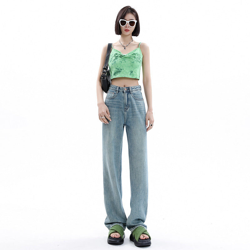 Anne – Light-Colored Wide-Leg Jeans