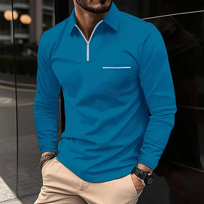 Raymond – Long-Sleeved Sports Polo Shirt