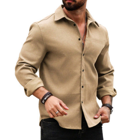 Nathan – Men's Printed Long Sleeve Shirt