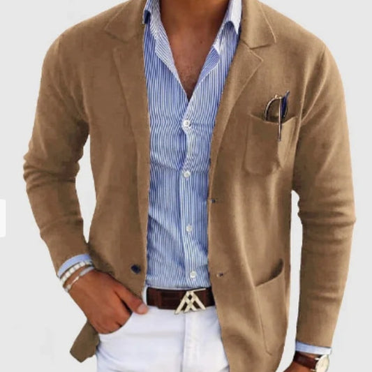 Edward – Men's Spring Printed Double Button Suit Jacket