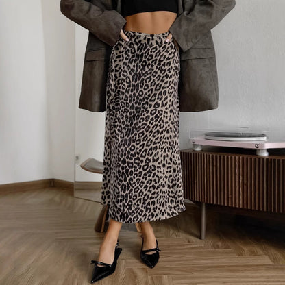 Pamela – Leopard Print High Waist Skirt