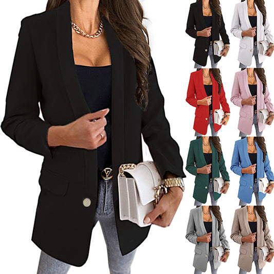 Nick – Solid Color Slim Fit Blazer