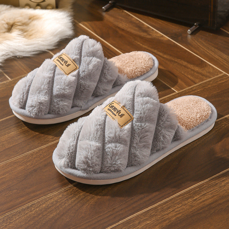 Brenda – Cozy Non-Slip Plush Vegan Slippers