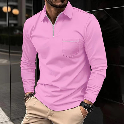 Raymond – Long-Sleeved Sports Polo Shirt