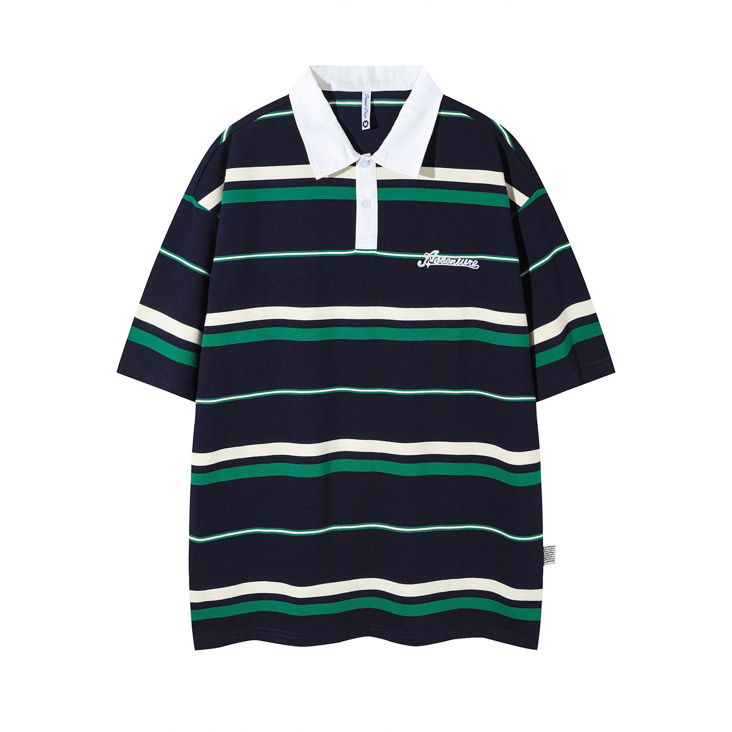 Roger – Retro Striped Polo Shirt