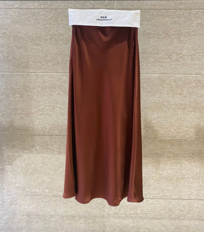 Rose – Glossy High-Waist Fishtail Skirt