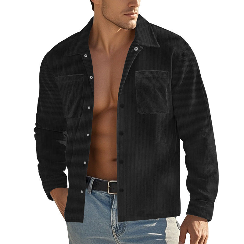 Nicholas – Men's Heavy Corduroy Cardigan Shirt