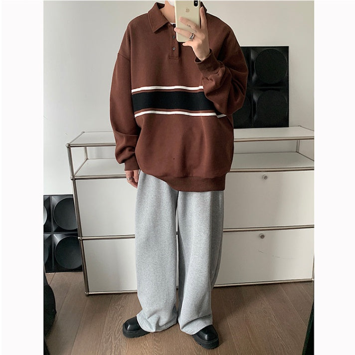 Philip – Loose Men's Polo Hoodie