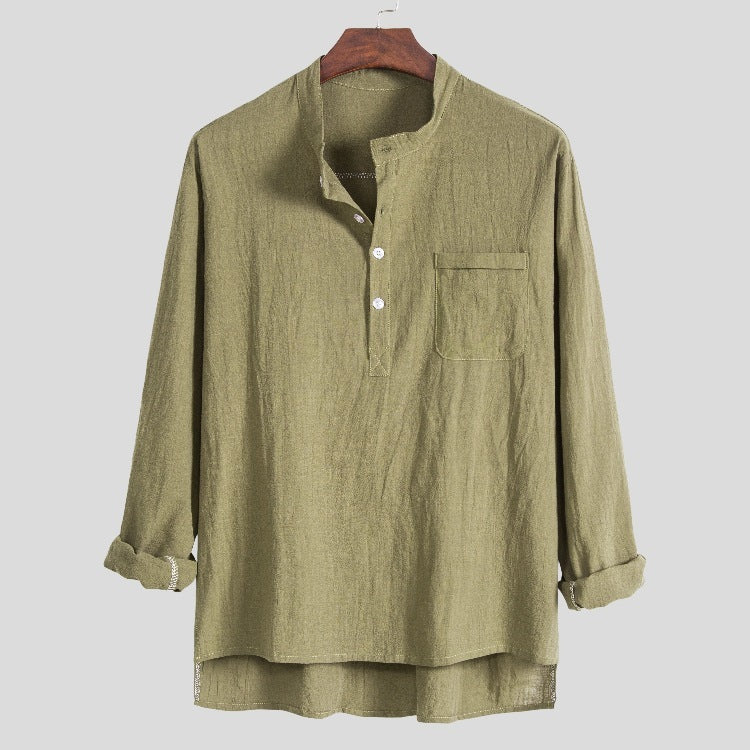 Nathan – Casual Long Sleeve Polo Shirt