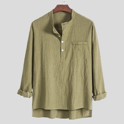 Nathan – Casual Long Sleeve Polo Shirt
