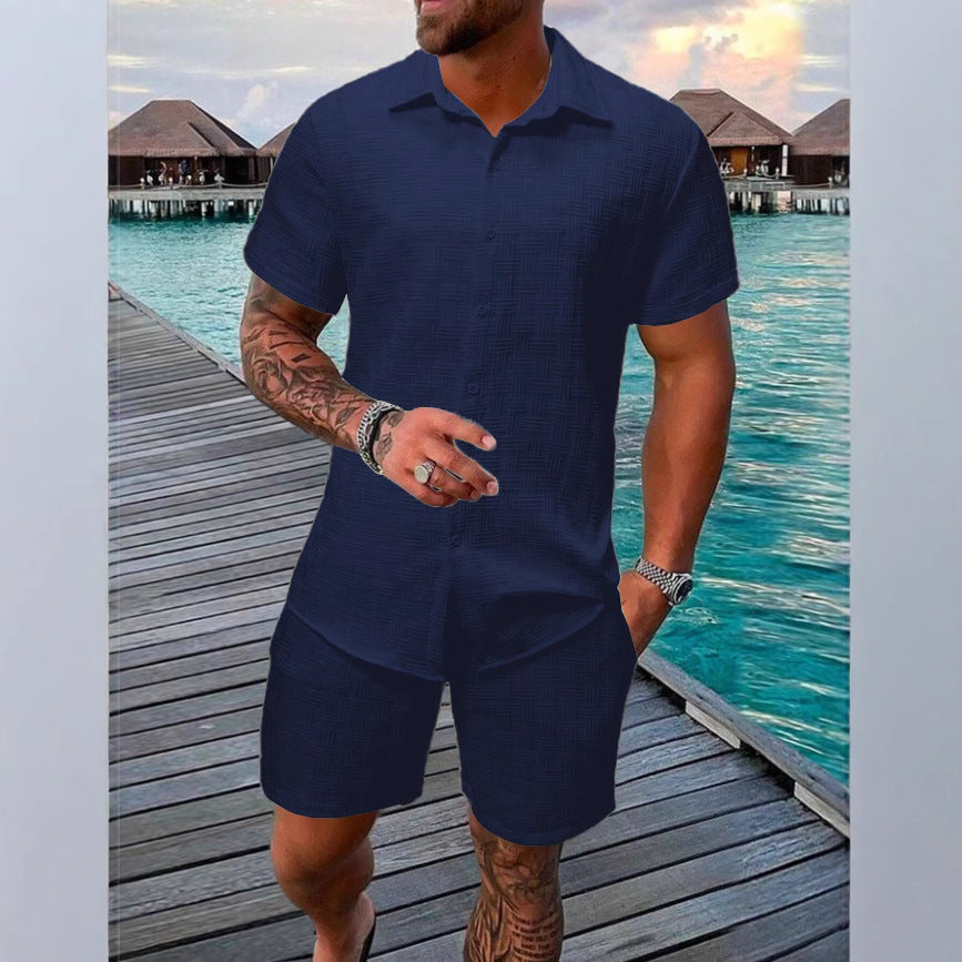 Dan – Summer Jacquard Casual Suit