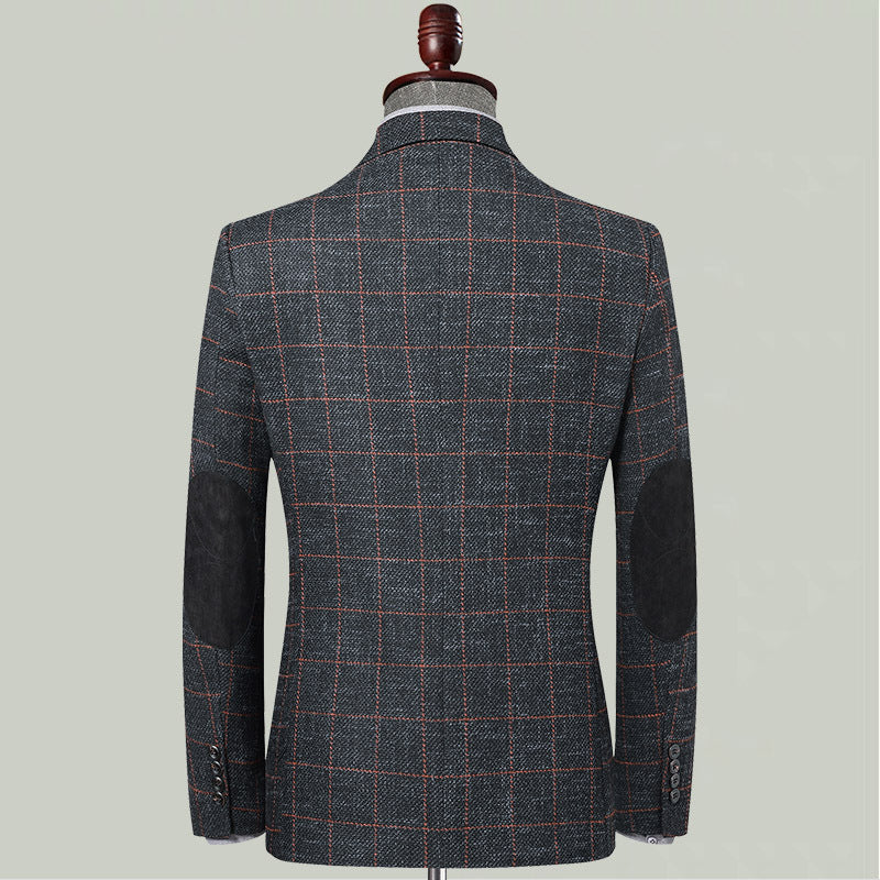 Alan – Slim Fit Plaid Suit for Men