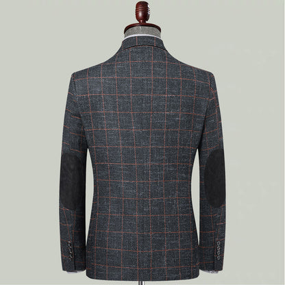Alan – Slim Fit Plaid Suit for Men