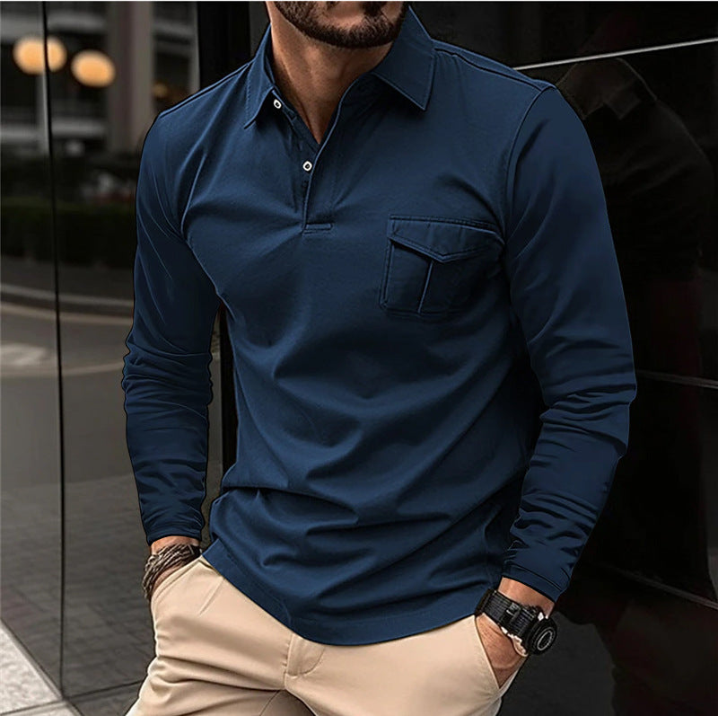 Hugh – Casual Polo with Asymmetric Style