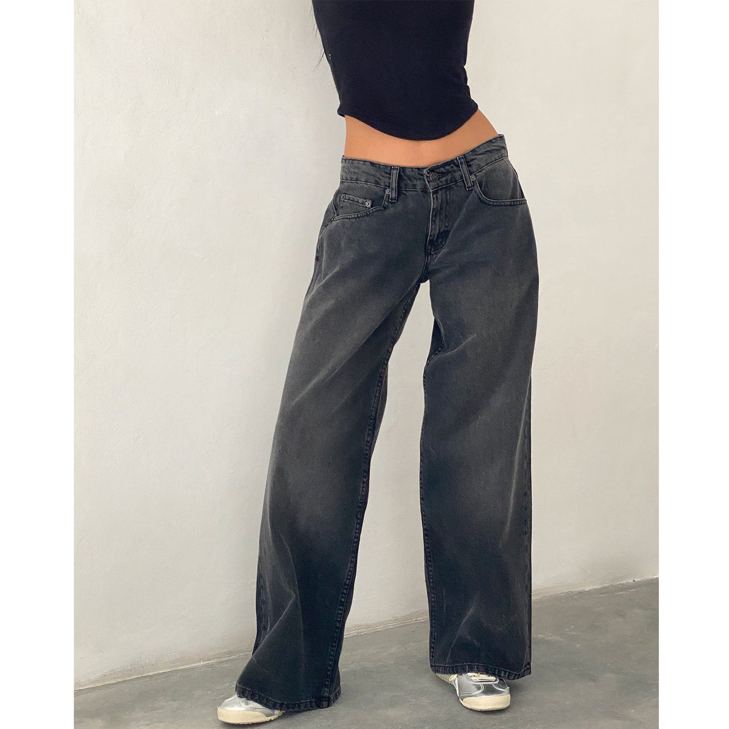 Mary – Wide Leg Denim Pants