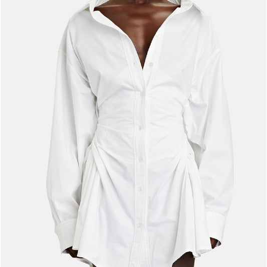 Hayley – Irregular Polo Collar Dress