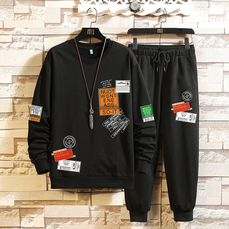 Norman – Men's Sweater Suit with Long Sleeve and Capri Pants