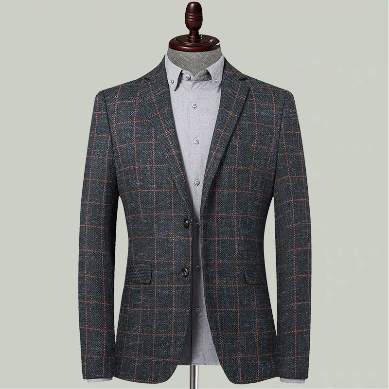 Alan – Slim Fit Plaid Suit for Men