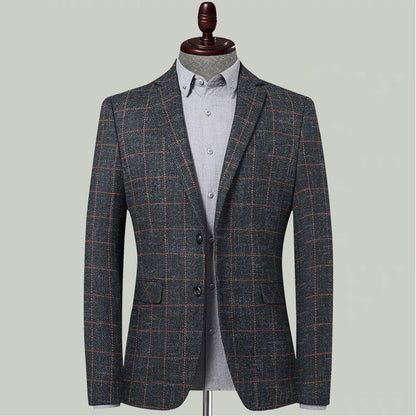 Alan – Slim Fit Plaid Suit for Men