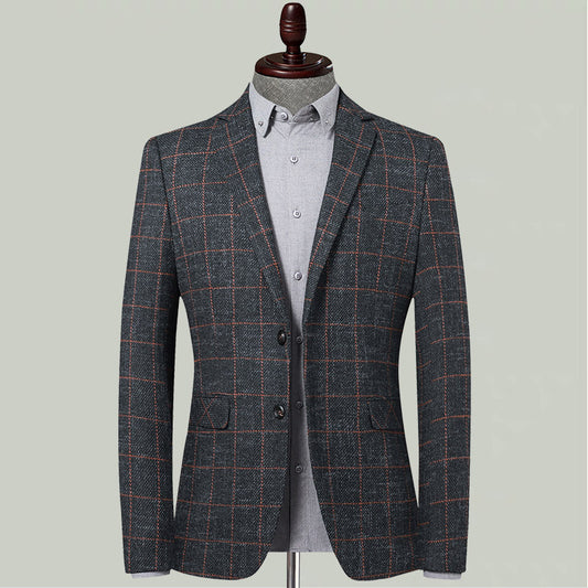 Alan – Slim Fit Plaid Suit for Men