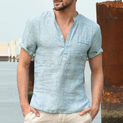 John – Casual Men's Linen Polo Shirt