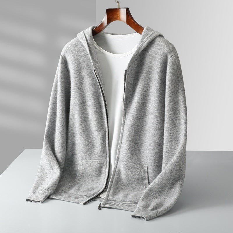 Jay – Casual Hooded Wool Cardigan