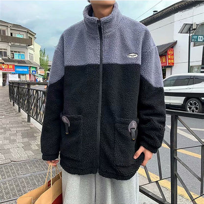 Christian – Men's Loose Plus Velvet Vegan Wool Coat