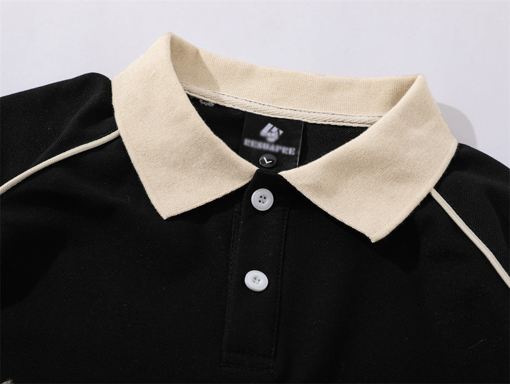 Louis – Spider Letter Print Short-sleeve Polo