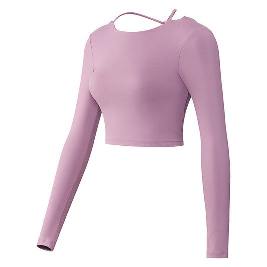 Melissa – Long Sleeve Yoga Top with Back Strap