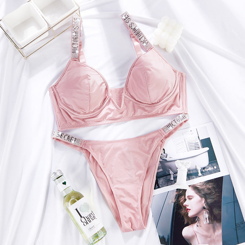 Gillian – Push-Up Lingerie Set with Rhinestones