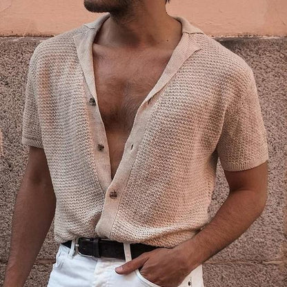 Ian – Men's Polo Cardigan Sweater